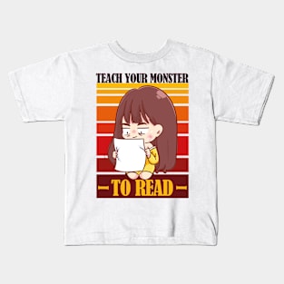 Teach Your Monster To Read Version 2 Kids T-Shirt